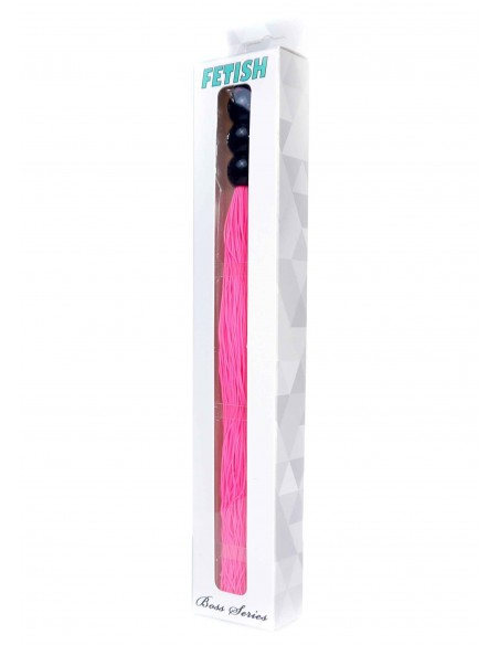 Pejcz BDSM Silicone Whip Pink 10" - Baty, pejcze i packi - 2