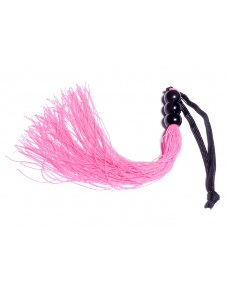 Pejcz BDSM Silicone Whip Pink 10" - Baty, pejcze i packi - 7