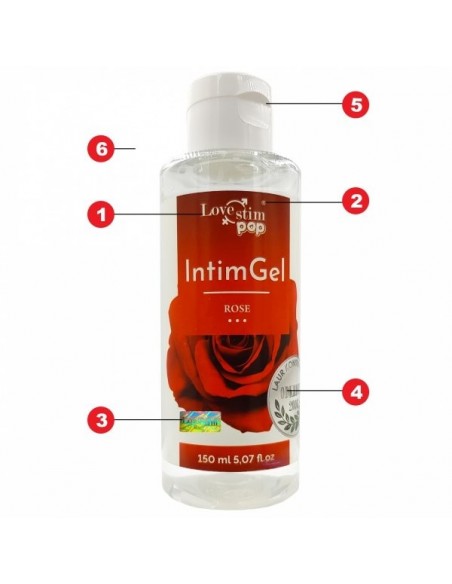 Żel intymny Lovestim Pop Intim Gel rose 150 ml - Lubrykanty stymulujące - 2