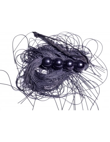 Pejcz BDSM Silicone Whip Black 14" - Fetish Boss Series - Baty, pejcze i packi - 6