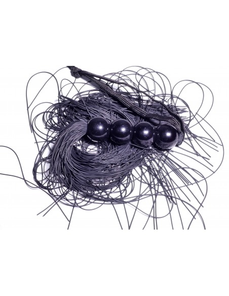 Pejcz BDSM Silicone Whip Black 14" - Fetish Boss Series - Baty, pejcze i packi - 6