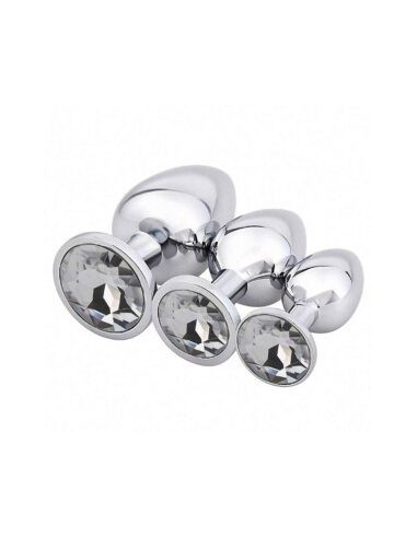 Zestaw Korków Analnych Diamond King Starter ze Zdobieniem - S,M,L - Zestawy Korków Analnych - 1