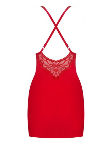 Bielizna Nocna 828-Che-1 Koszulka I Stringi Czerwona L/Xl - Koszule nocne - 6