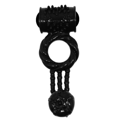 Wibrujący pierścień erekcyjny Sweet Ring teksturowany 12,5 cm - 1