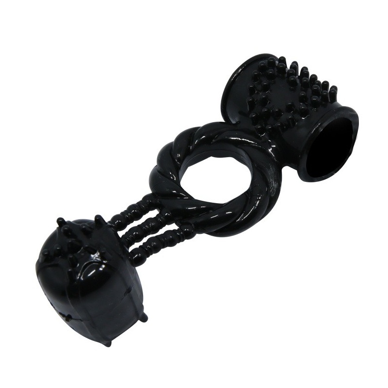 Wibrujący pierścień erekcyjny Sweet Ring teksturowany 12,5 cm - 4