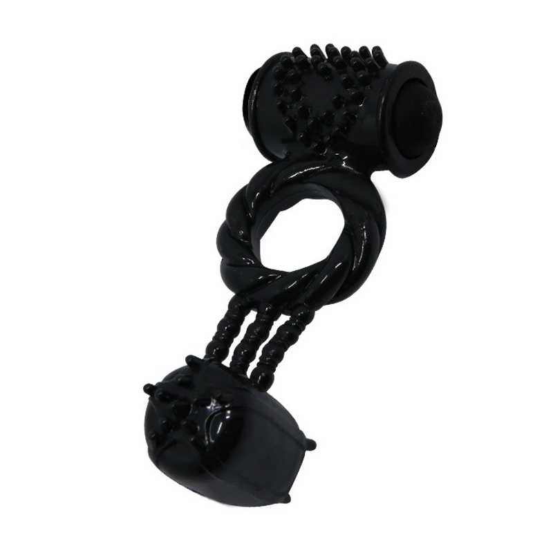 Wibrujący pierścień erekcyjny Sweet Ring teksturowany 12,5 cm - 5