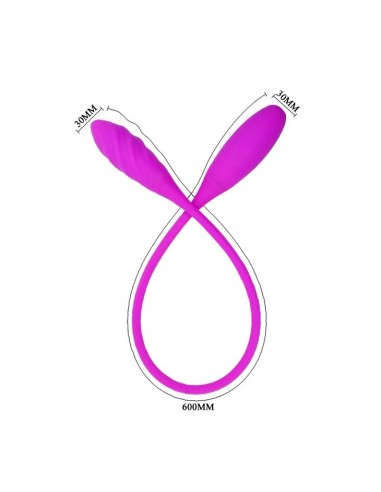 Jajeczko wibrujące Pretty Love - Snaky Vibe 7 Funkcji USB - Kulki Gejszy i Jajeczka Wibrujące - 4