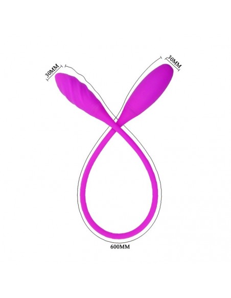 Jajeczko wibrujące Pretty Love - Snaky Vibe 7 Funkcji USB - Kulki Gejszy i Jajeczka Wibrujące - 4