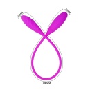 Wibrator podwójny Snaky Vibe 7 Functions - giętki silikon, 7 funkcji wibracji, długość 60 cm - 4