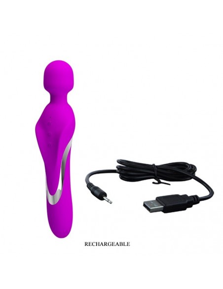 Masażer do ciała Pretty Love - Murray 7 Funkcji, USB - Wibratory Magic Wand - 7