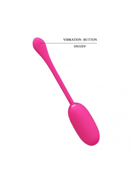 Jajeczko wibrujące Pretty Love - Doreen 12 Funkcji USB Pink - Kulki Gejszy i Jajeczka Wibrujące - 7