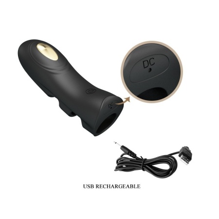 Wibrator palcowy Pegasus 7 funkcji z elektrostymulacją - wymiary 14 x 8 x 4,5 cm - 9