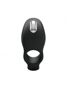 Nakładka wibracyjna  - Penis Sleeve 7 Funkcji Czarny - Pierścienie erekcyjne wibrujące - 1 2