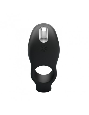 Nakładka wibracyjna  - Penis Sleeve 7 Funkcji Czarny - Pierścienie erekcyjne wibrujące - 2