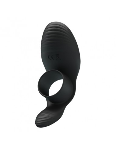 Nakładka wibracyjna  - Penis Sleeve 7 Funkcji Czarny - Pierścienie erekcyjne wibrujące - 5