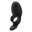 Wibrujący pierścień nasadowy BI-210198 z 11-cm ramieniem stymulującym łechtaczkę - 5