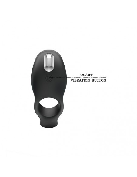 Nakładka wibracyjna  - Penis Sleeve 7 Funkcji Czarny - Pierścienie erekcyjne wibrujące - 10