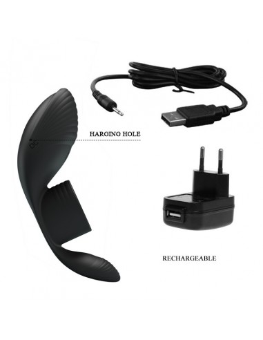 Nakładka wibracyjna  - Penis Sleeve 7 Funkcji Czarny - Pierścienie erekcyjne wibrujące - 11