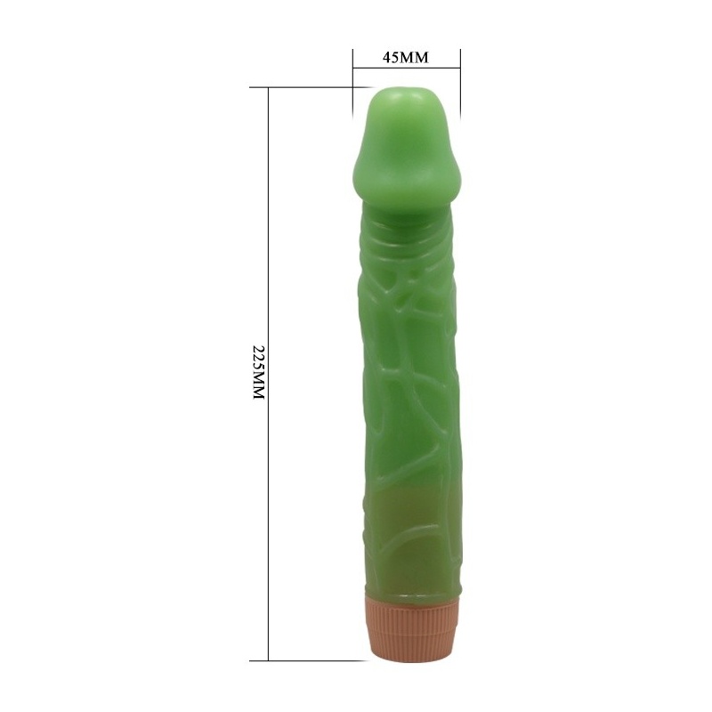 Wibrator dildo Barbara z obrotową regulacją, 22,4 cm - 6
