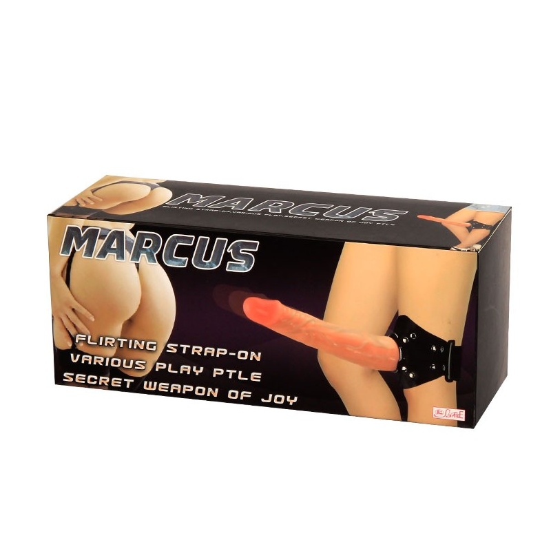 Dildo na udo BW-022035 z regulowanym pasem - 17 cm - 7