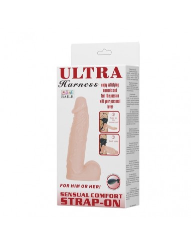 Strapon Baile- Ultra Harness Sensual Comfort Strap-On - Strap-ony, dilda na pasku bez wibracji - 7