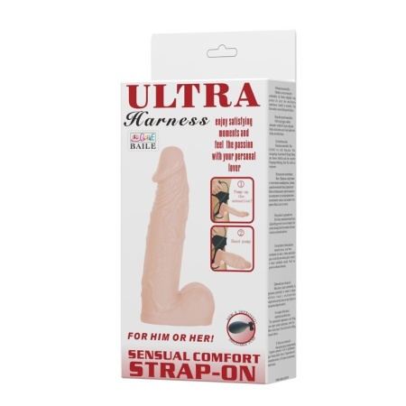 Strap-on BW-022037 nadmuchiwany do średnicy 7,6 cm z regulowanym pasem - 7