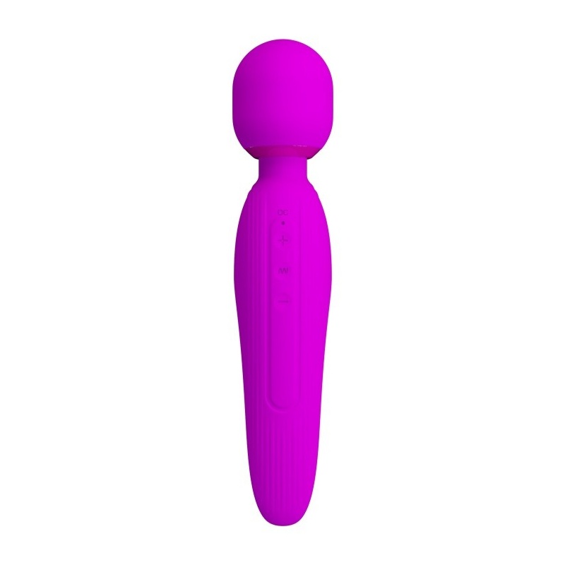 Curtis — Silikonowy masażer różdżkowy z uszami króliczka, 7 trybów wibracji, 23,1 cm - 3
