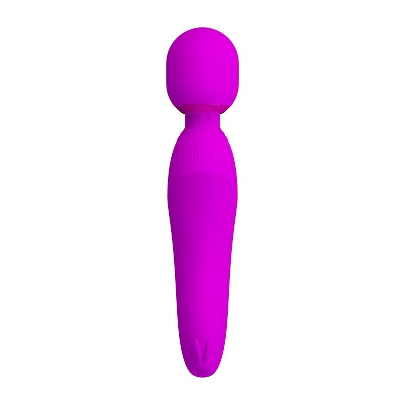 Curtis — Silikonowy masażer różdżkowy z uszami króliczka, 7 trybów wibracji, 23,1 cm - 6