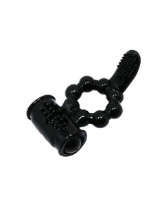 Pierścień z wibracjami  - Sweet Ring Czarny - Pierścienie erekcyjne wibrujące - 1