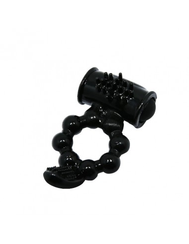 Pierścień z wibracjami  - Sweet Ring Czarny - Pierścienie erekcyjne wibrujące - 3
