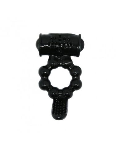 Pierścień z wibracjami  - Sweet Ring Czarny - Pierścienie erekcyjne wibrujące - 4