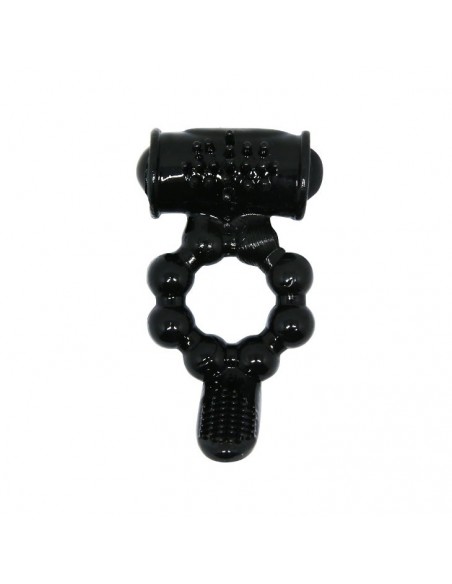 Pierścień z wibracjami  - Sweet Ring Czarny - Pierścienie erekcyjne wibrujące - 4