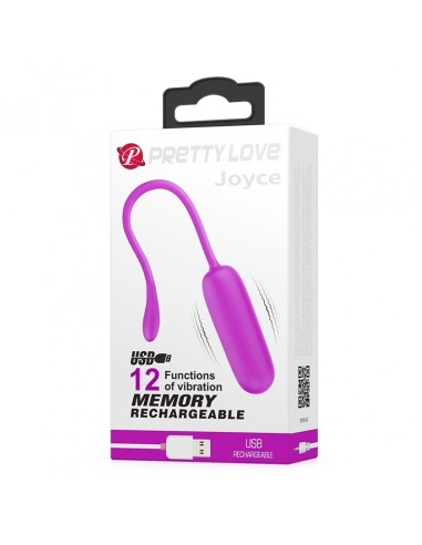 Jajeczko wibrujące Pretty Love - Joyce 12 Funkcji Fioletowy - Kulki Gejszy i Jajeczka Wibrujące - 9