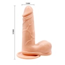 Dildo Barbara Genie z funkcją wibracji i rotacji, 14,5 cm - 5