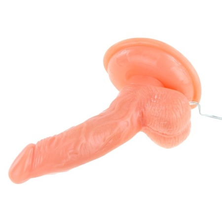 Dildo Super Rota Dong z rotacją i wibracją o długości 14,5 cm - 3