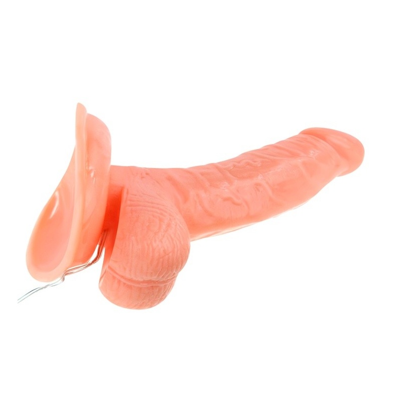 Dildo Super Rota Dong z rotacją i wibracją o długości 14,5 cm - 4