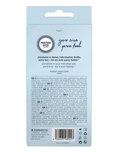 Prezerwatywy Wegańskie Mister Size 47Mm 10 Szt. - Prezerwatywy wegańskie - 3