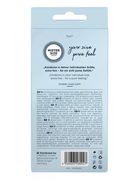 Prezerwatywy Wegańskie Mister Size 47Mm 10 Szt. - Prezerwatywy wegańskie - 3