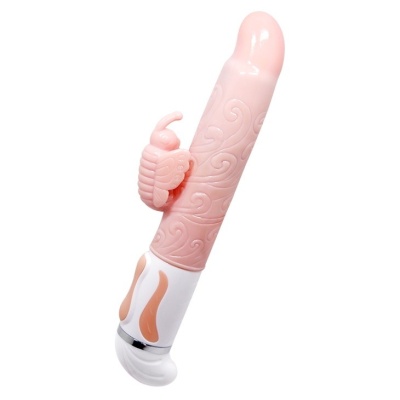 Wibrator króliczek Hot Butterfly — 12 funkcji wibracji, 4 tryby obrotu, podgrzewanie do 48°C, USB, wymiary opakowania 270 × 95 × - 1