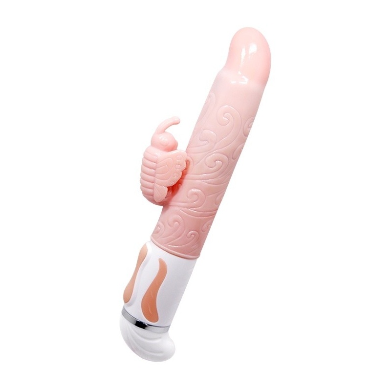 Wibrator króliczek Hot Butterfly — 12 funkcji wibracji, 4 tryby obrotu, podgrzewanie do 48°C, USB, wymiary opakowania 270 × 95 × - 1