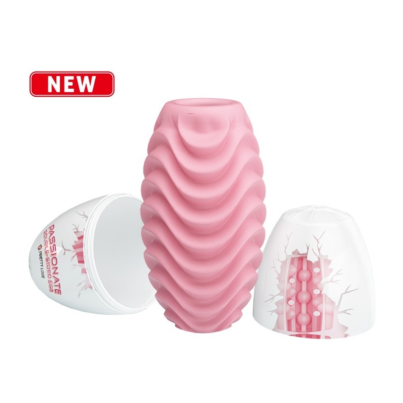 Passionate Double-Sided Egg - masturbator dwustronny 8,6 x 4,6 cm - 1