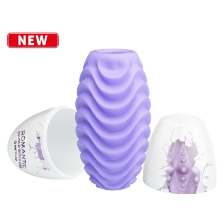 Masturbator jajko Romantic Double Sided Egg - dwustronna tekstura, 8,6 cm - 5