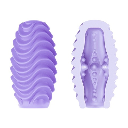 Masturbator jajko Romantic Double Sided Egg - dwustronna tekstura, 8,6 cm - 3