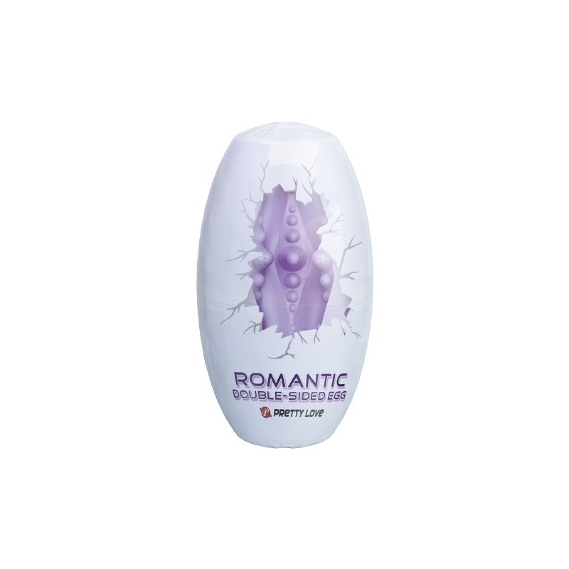 Masturbator jajko Romantic Double Sided Egg - dwustronna tekstura, 8,6 cm - 6