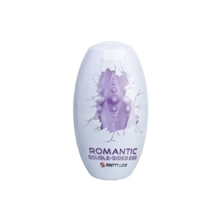 Masturbator jajko Romantic Double Sided Egg - dwustronna tekstura, 8,6 cm - 6