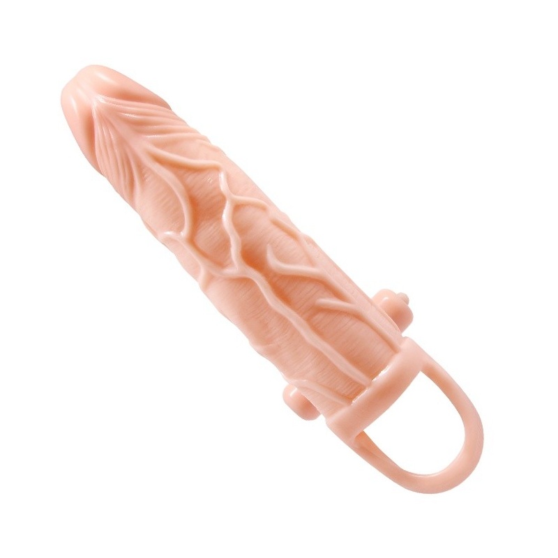 Nakładka na penisa Brave Man 10 Vibraton z wibracjami i przedłużeniem +5 cm - 3