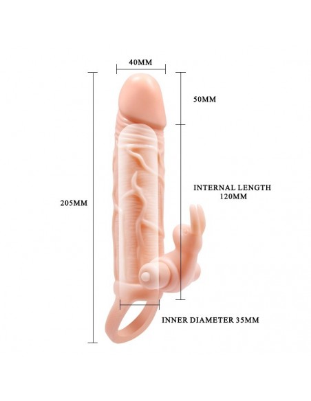 Wibrująca Nakładka Na Penisa - Brave Man 10 Funkcji - Przedłużki i nakładki na penisa - 5