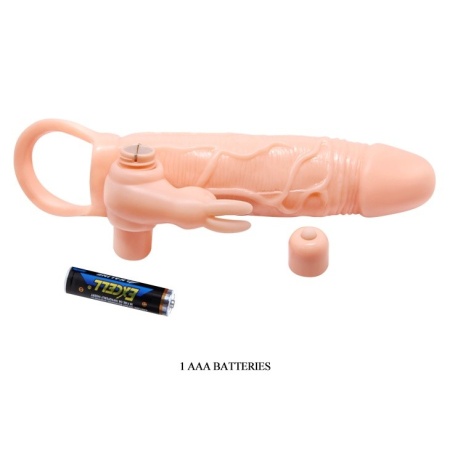 Nakładka na penisa Brave Man 10 Vibraton z wibracjami i przedłużeniem +5 cm - 7