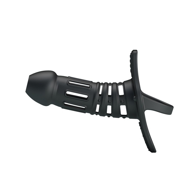 Rękaw na penisa Hercules z pętlą na jądra 15,5 cm - 3