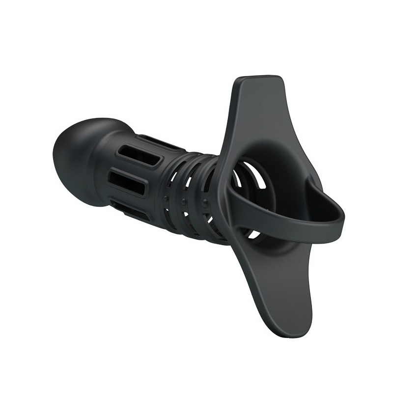 Rękaw na penisa Hercules z pętlą na jądra 15,5 cm - 4